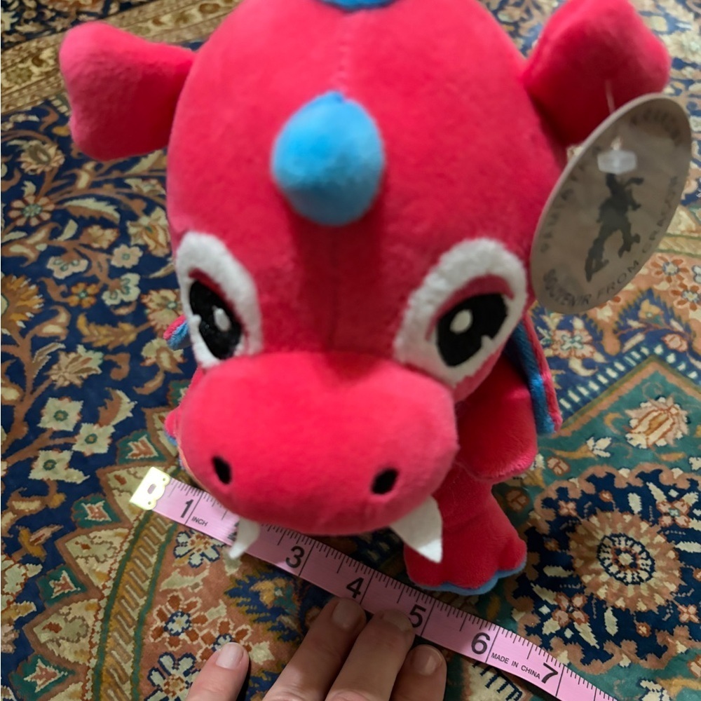 New with tags keepsake of Poland. Pink and Blue Wawel Dragon Plush Toy. - Picture 5 of 7